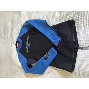 Quiksilver‎ Wetsuit Top Black Blue Swim Women's L/52